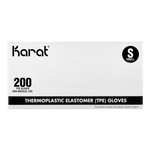 Karat Thermoplastic Elastomer Gloves, Latex-Free, Powder-Free, Clear, Small — 2,000 ct — product photo 6
