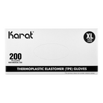 Karat Thermoplastic Elastomer Gloves, Latex-Free, Powder-Free, Clear, X-Large — 2,000 ct — product photo 5