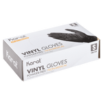 Karat Vinyl Gloves, Latex-Free, Powder-Free, Black, Small — 1,000 ct — product photo 3