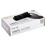Karat Vinyl Gloves, Latex-Free, Powder-Free, Black, Small — 1,000 ct — product photo 4