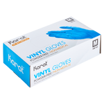 Karat Vinyl Gloves, Latex-Free, Powder-Free, Blue, Medium — 1,000 ct — product photo 3