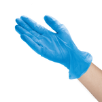Karat Vinyl Gloves, Latex-Free, Powder-Free, Blue, Small — 1,000 ct — product photo 2