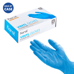 Karat Vinyl Gloves, Latex-Free, Powder-Free, Blue, X-Large — 1,000 ct