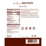 Monin Desert Pear Syrup — Bottle (1 Liter) — product photo 2