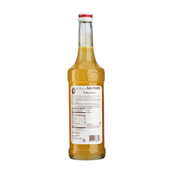 Monin Elderflower Syrup — Bottle (750mL) — product photo 2