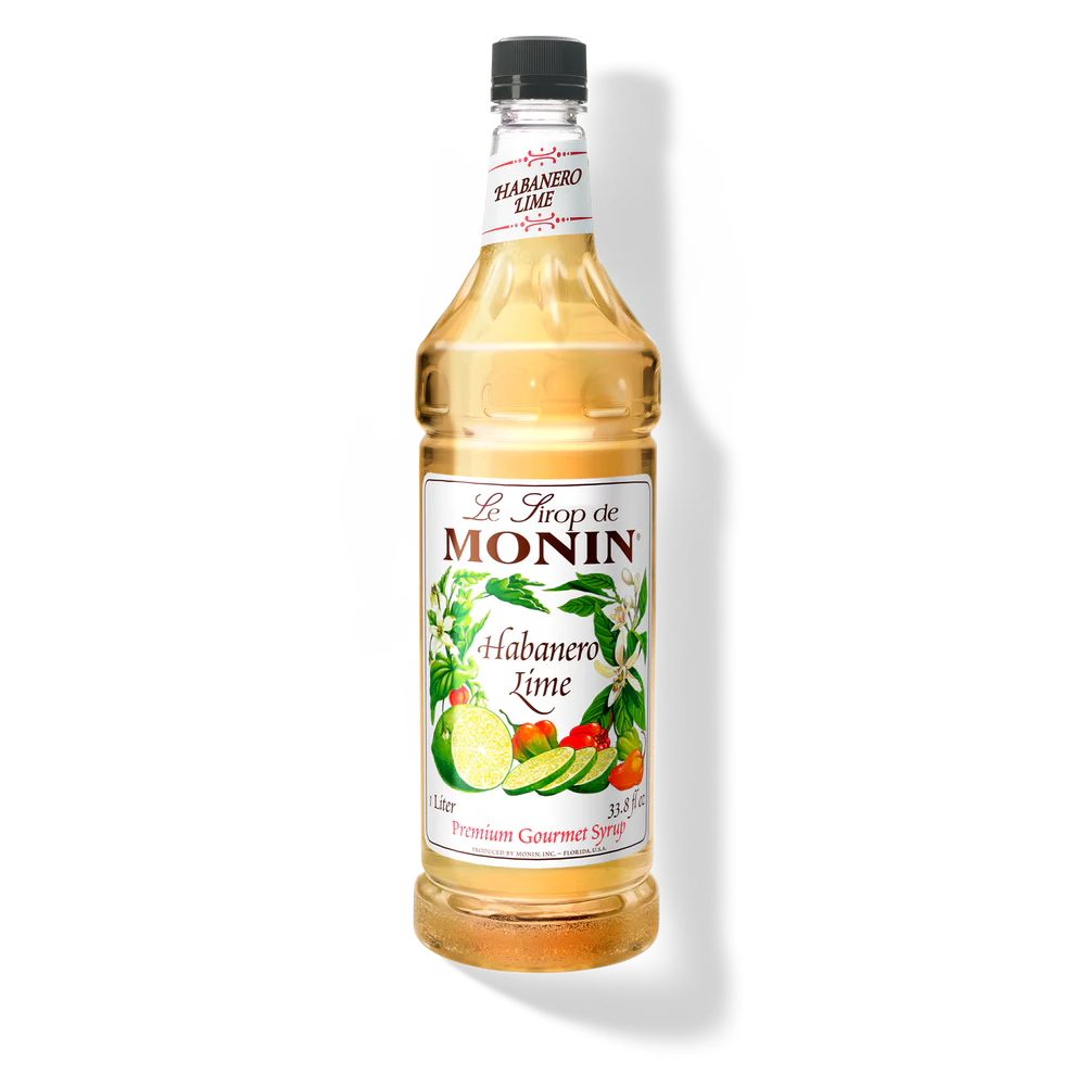 Monin Habanero Lime Syrup — Bottle (1L)