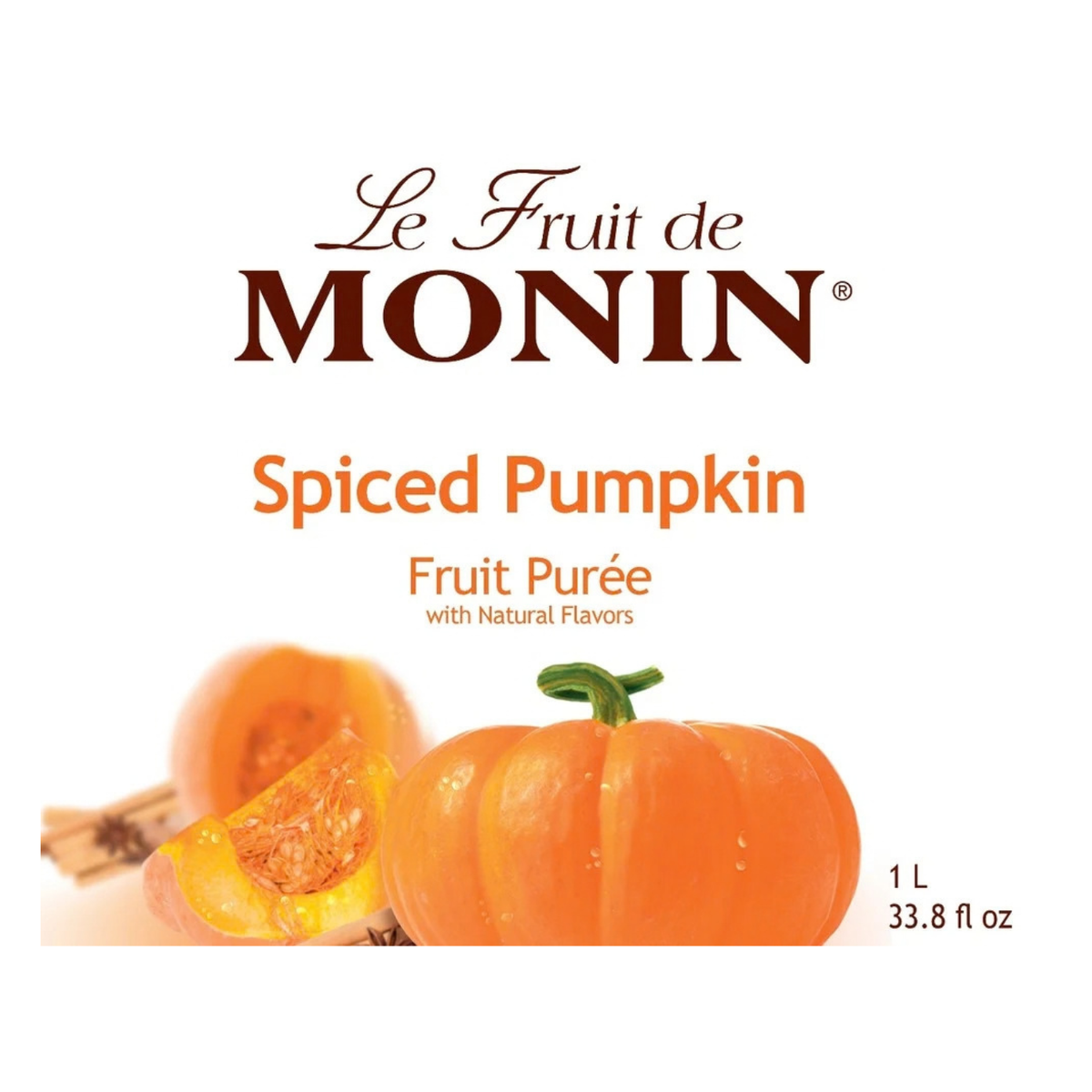 Monin Pumpkin Spiced Purée — Bottle (1L) — product photo 3