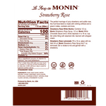 Monin Strawberry Rose Syrup — Bottle (750mL) — product photo 2