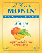 Monin Sugar Free Mango Syrup — Bottle (1L) — product photo 2