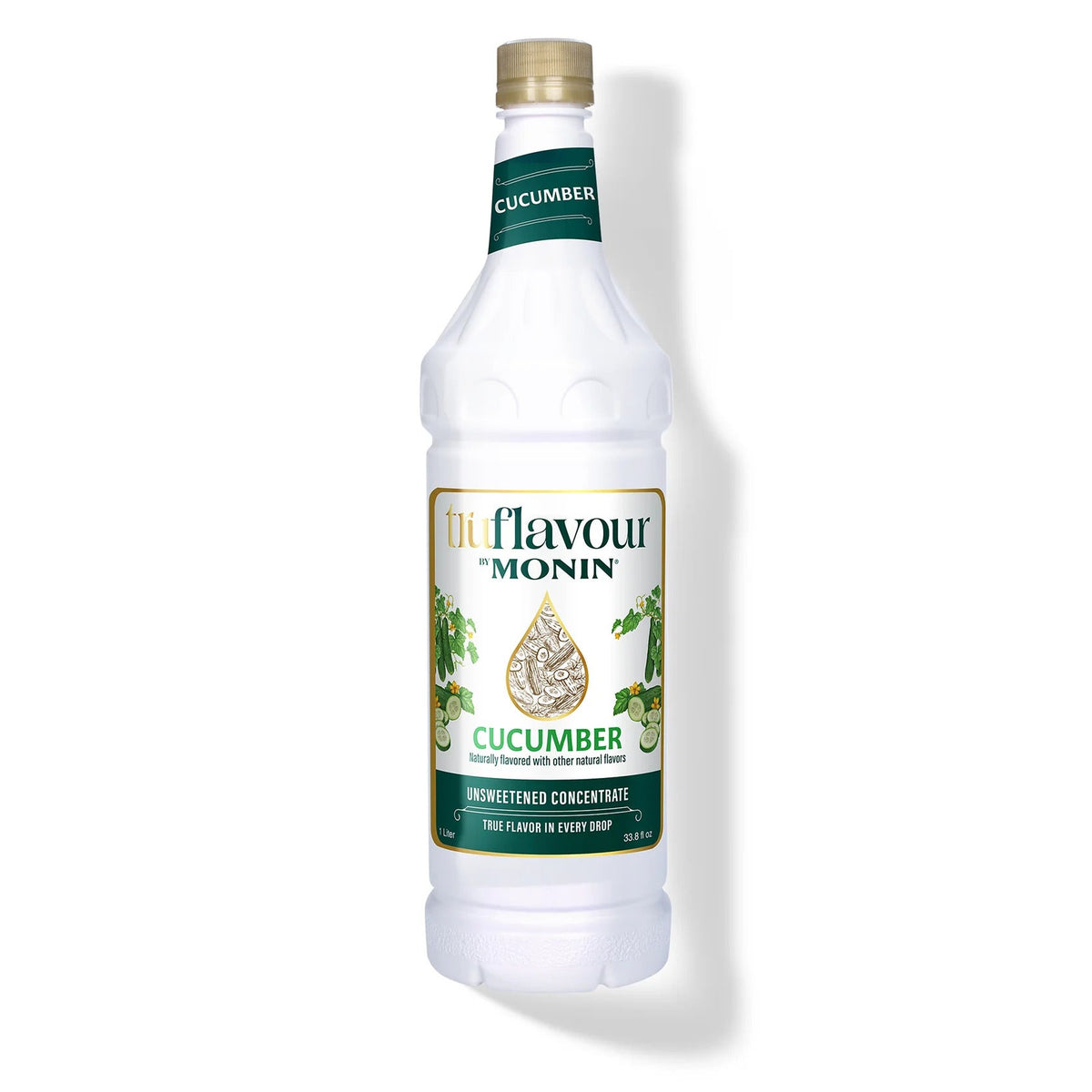 Monin TruFlavour Unsweetened Cucumber Concentrate — Bottle (1.0 L)