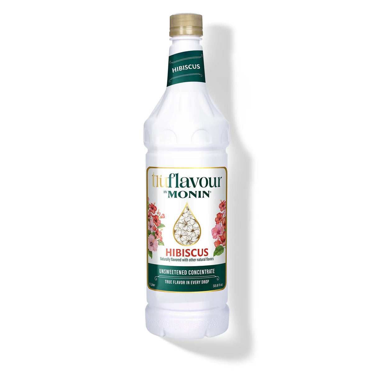 Monin TruFlavour Unsweetened Hibiscus Concentrate — Bottle (1.0 L)
