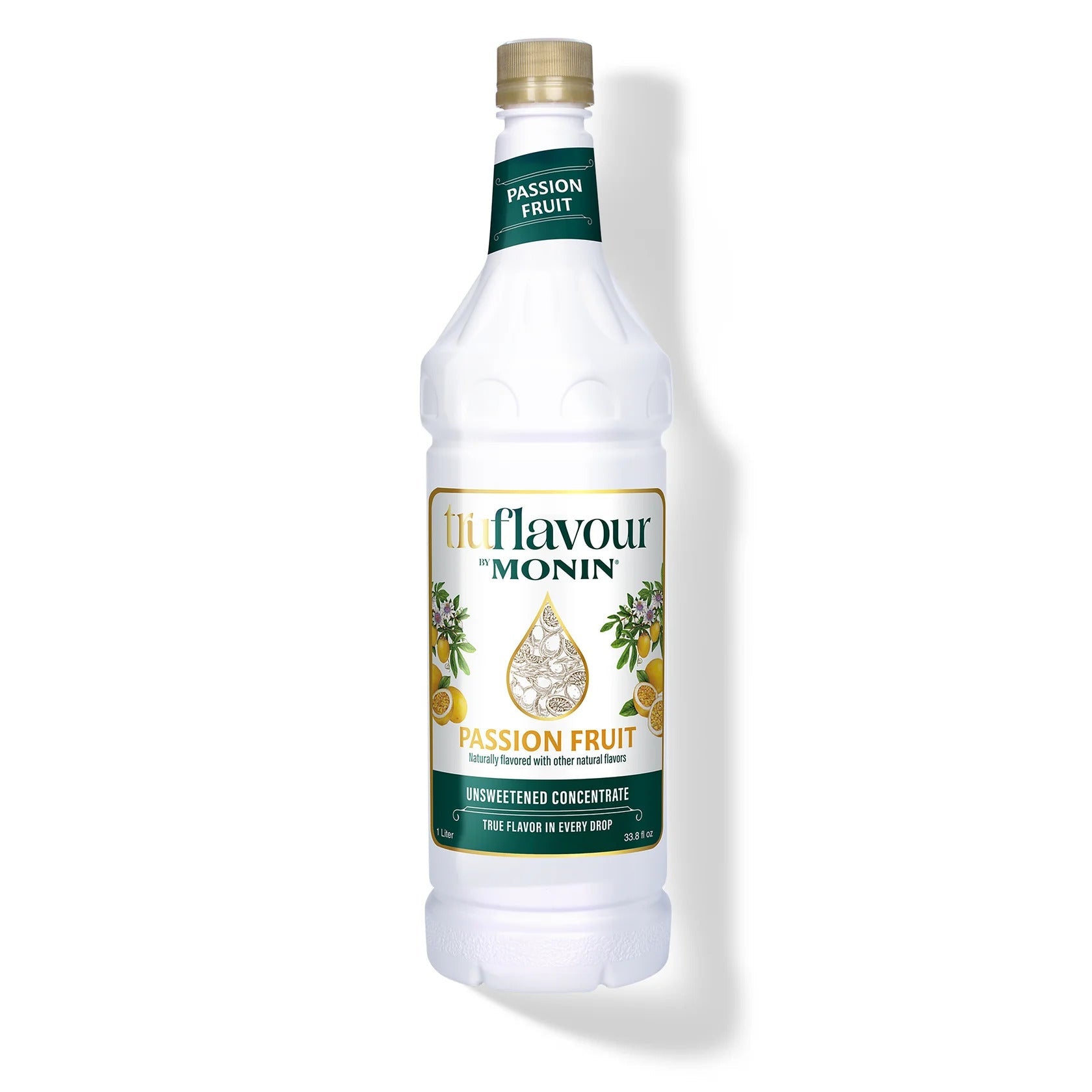 Monin TruFlavour Unsweetened Passion Fruit Concentrate — Bottle (1.0 L)