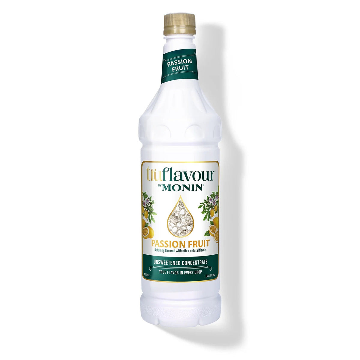 Monin TruFlavour Unsweetened Passion Fruit Concentrate — Bottle (1.0 L)