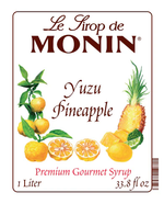 Monin Yuzu Pineapple Syrup — Bottle (1L) — product photo 2