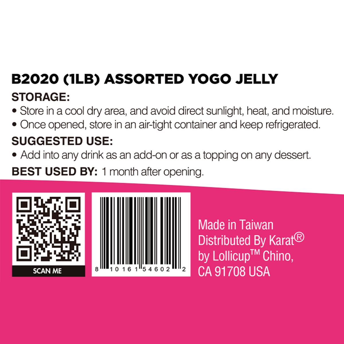 Tea Zone Assorted Yogo Jelly (1 lb each) — 12 Jars — product photo 7
