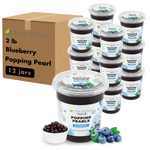 Tea Zone Blueberry POPPING PEARLS (2 lb each) — 12 Jars
