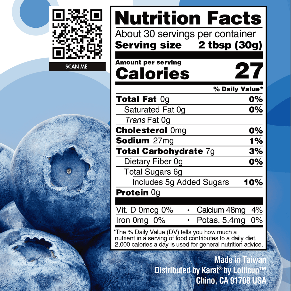 Tea Zone Blueberry POPPING PEARLS (2 lb each) — 12 Jars — product photo 11