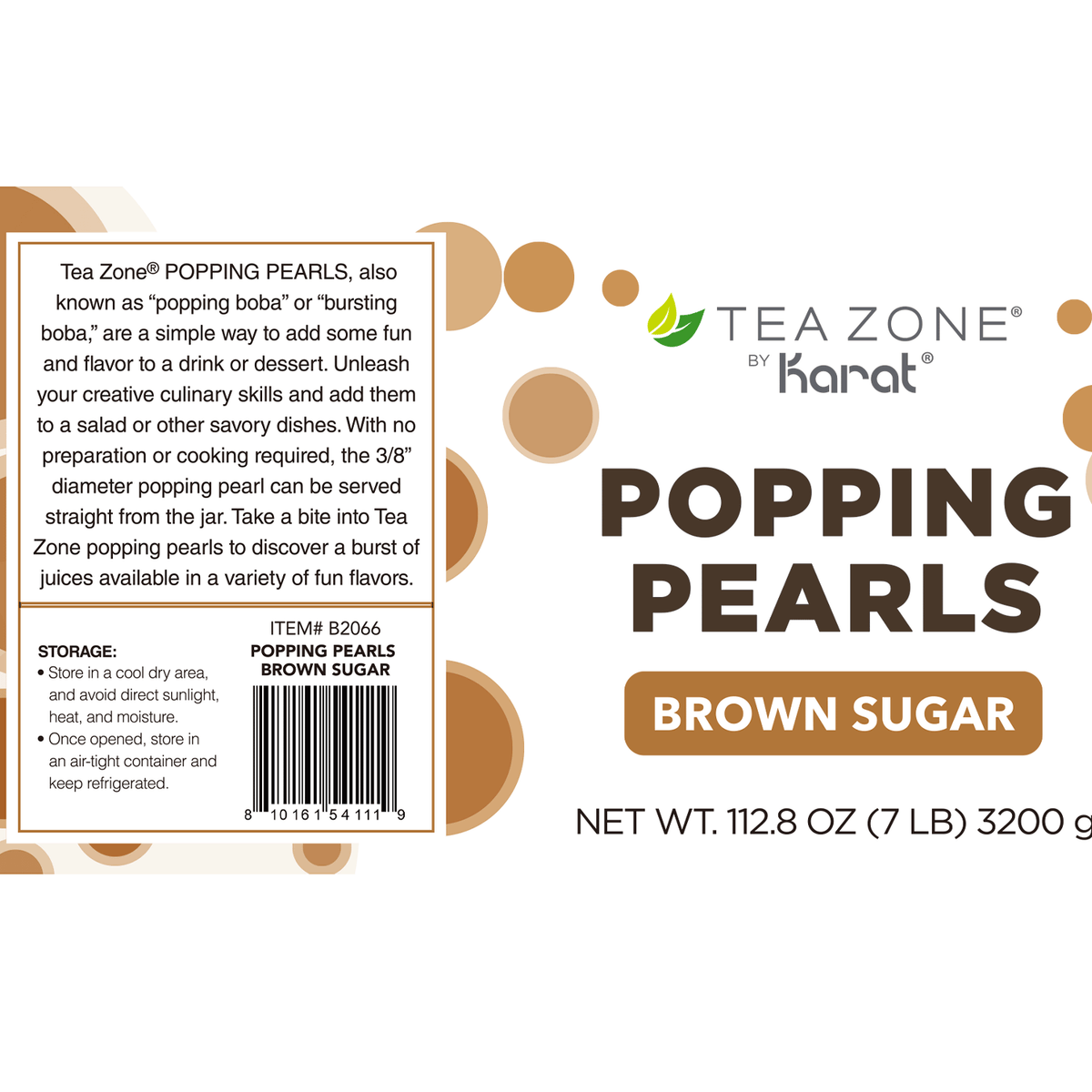 Tea Zone Brown Sugar POPPING PEARLS — Jar (7 lbs) — product photo 8