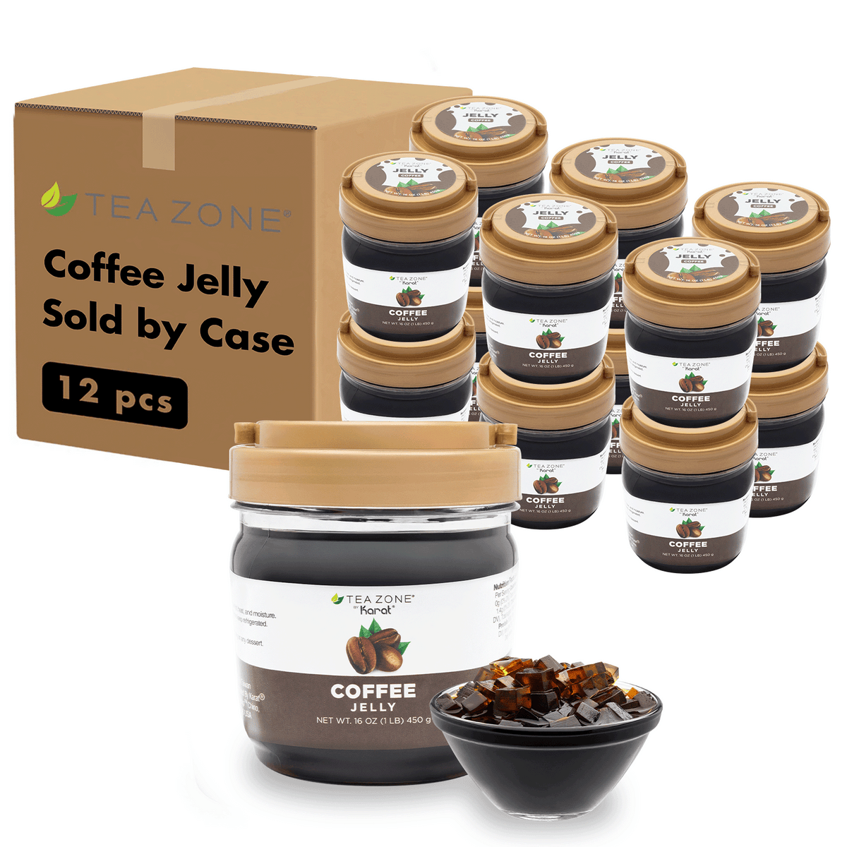 Tea Zone Coffee Jelly (1 lb each) — 12 Jars