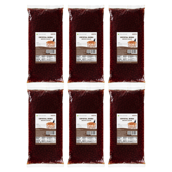 Tea Zone Crystal Boba, Brown Sugar — Case of 6 bags