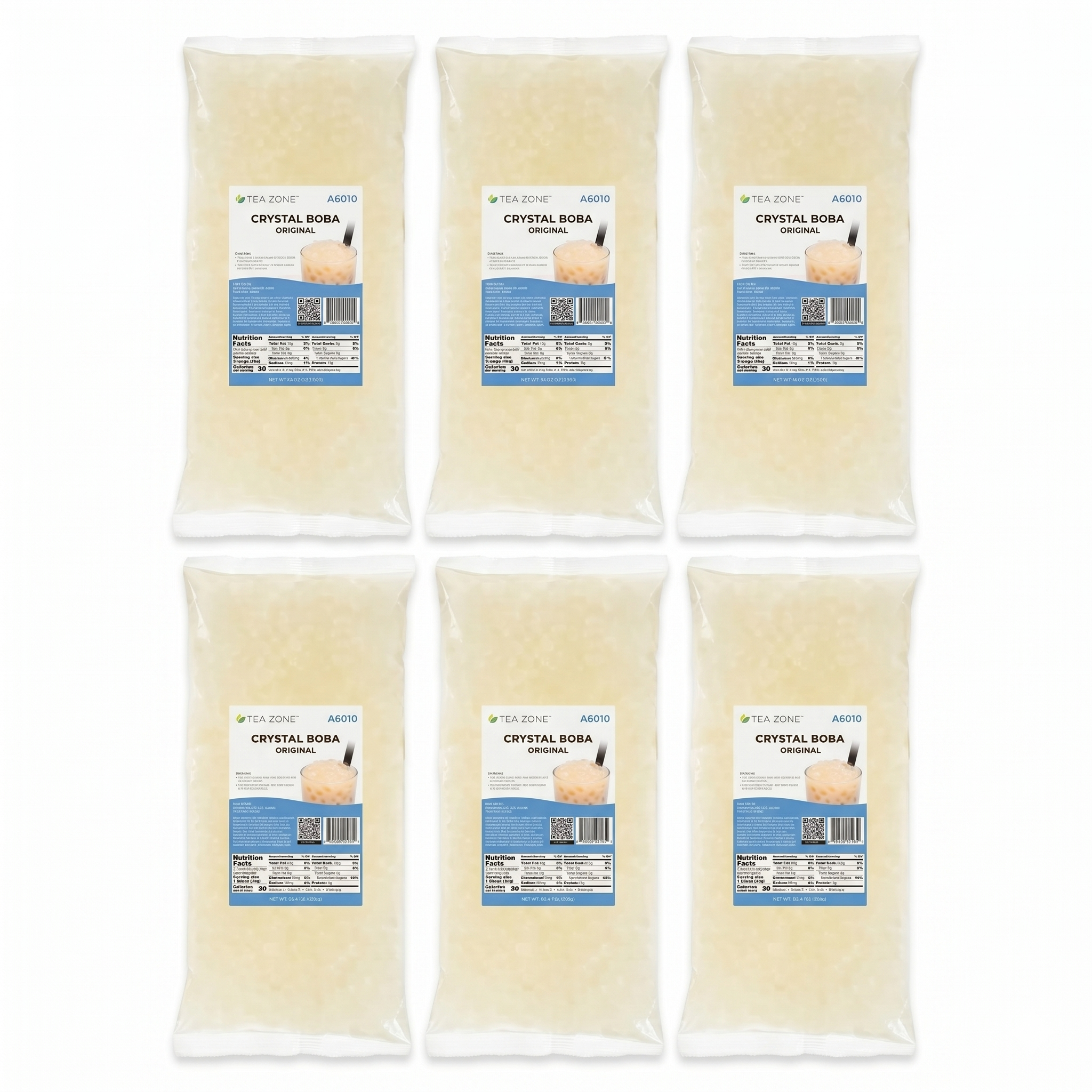 Tea Zone Crystal Boba, Original — Case of 6 bags