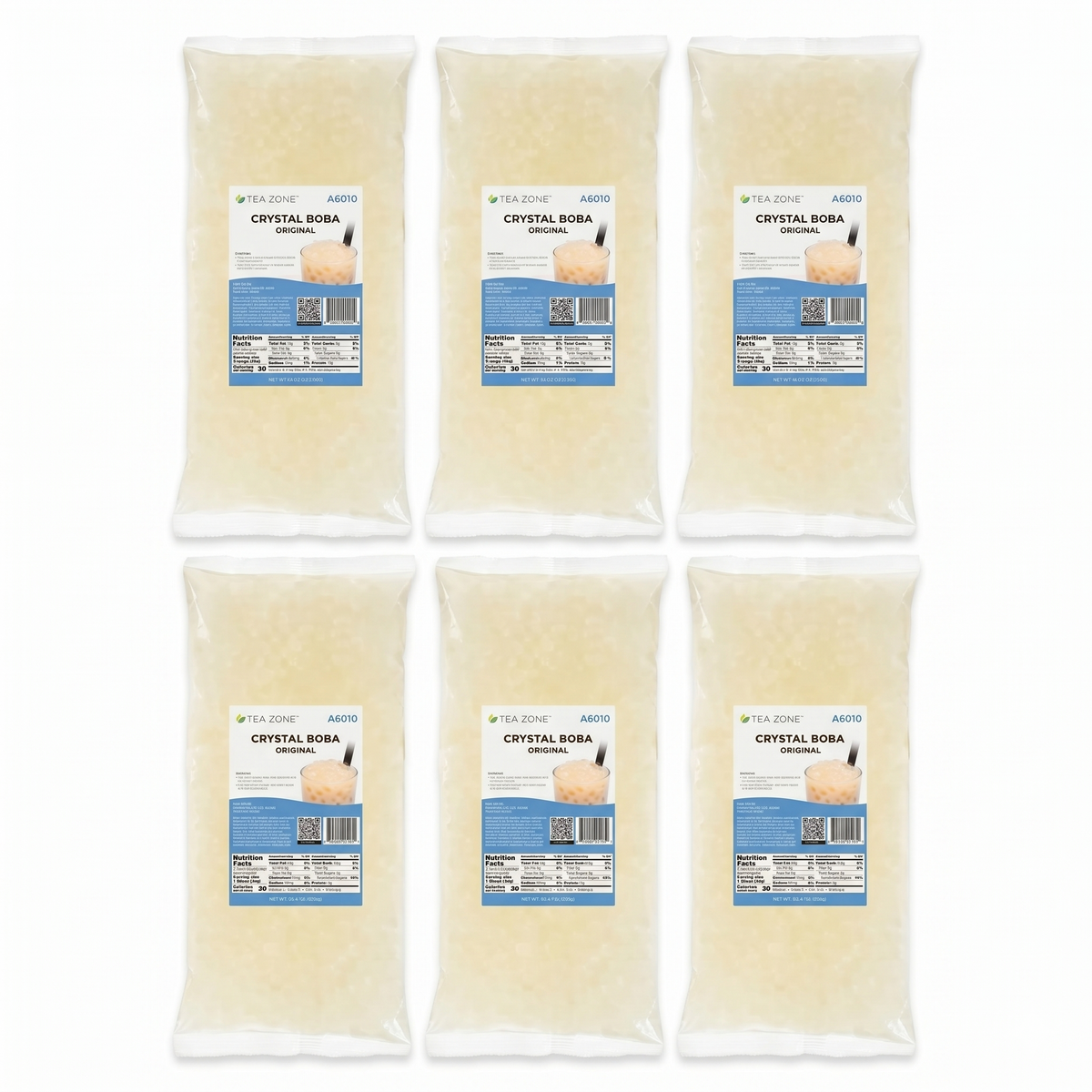 Tea Zone Crystal Boba, Original — Case of 6 bags