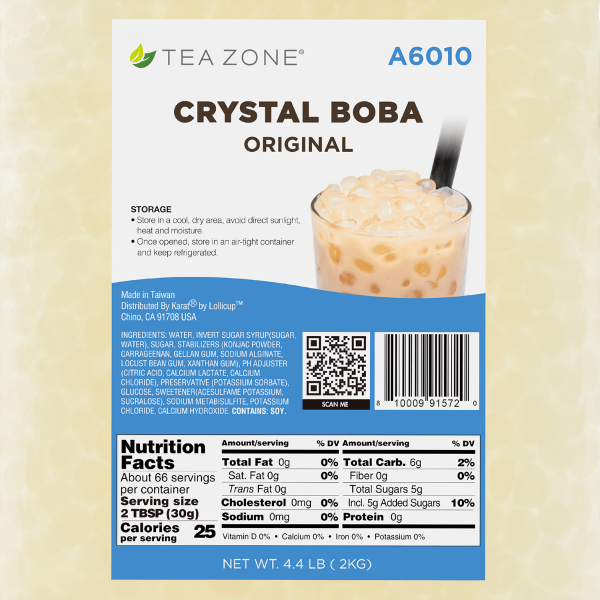 Tea Zone Crystal Boba, Original — Case of 6 bags — product photo 8