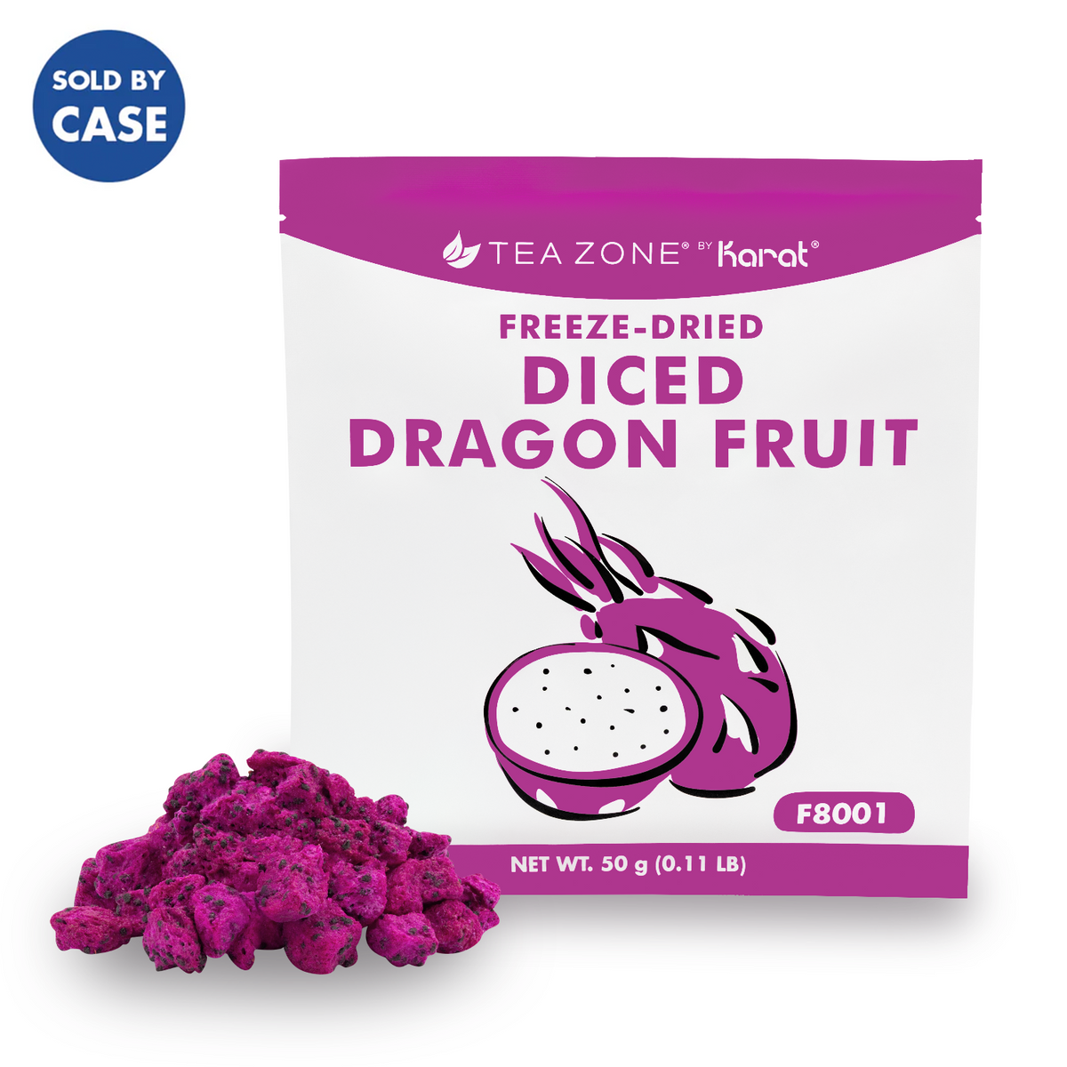 Tea Zone Freeze-Dried Dragon Fruit, Diced — Bag — product photo 5