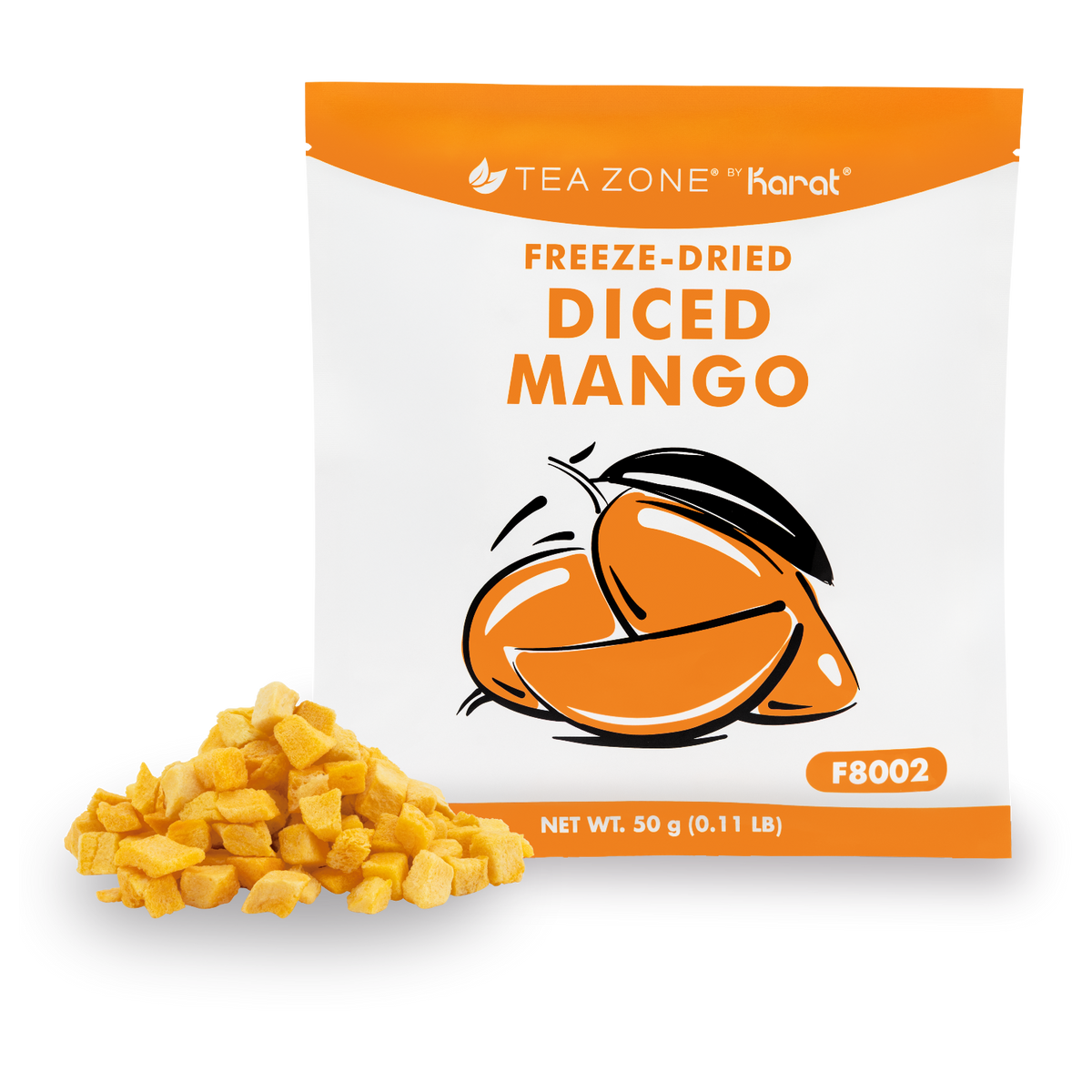 Tea Zone Freeze-Dried Mango, Diced — Bag