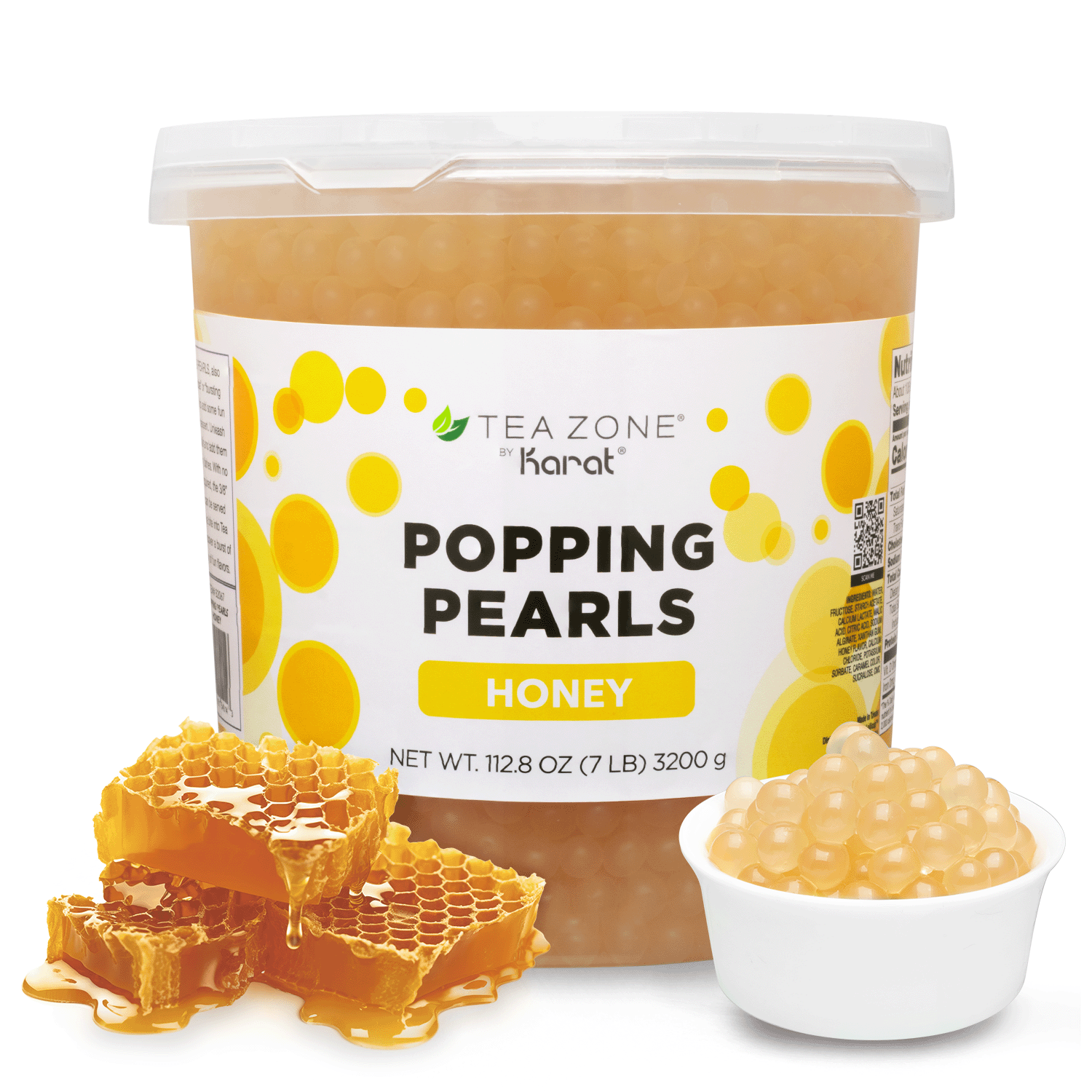 Tea Zone Honey POPPING PEARLS — Jar (7 lbs)