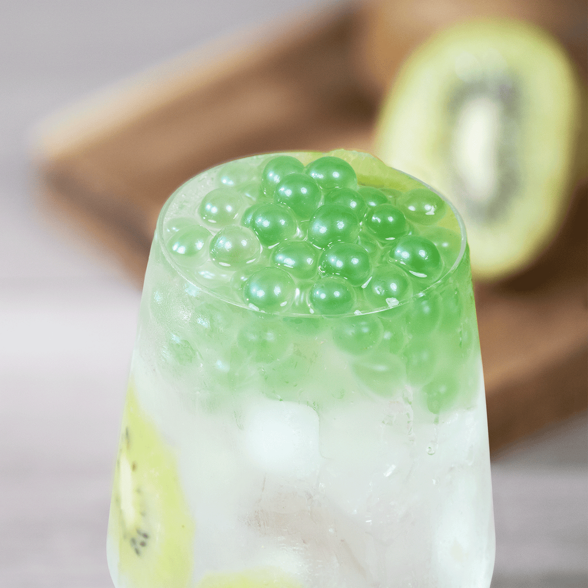 Tea Zone Kiwi POPPING PEARLS (1 lb each) — 12 Jars — product photo 2