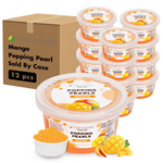 Tea Zone Mango POPPING PEARLS (1 lb each) — 12 Jars