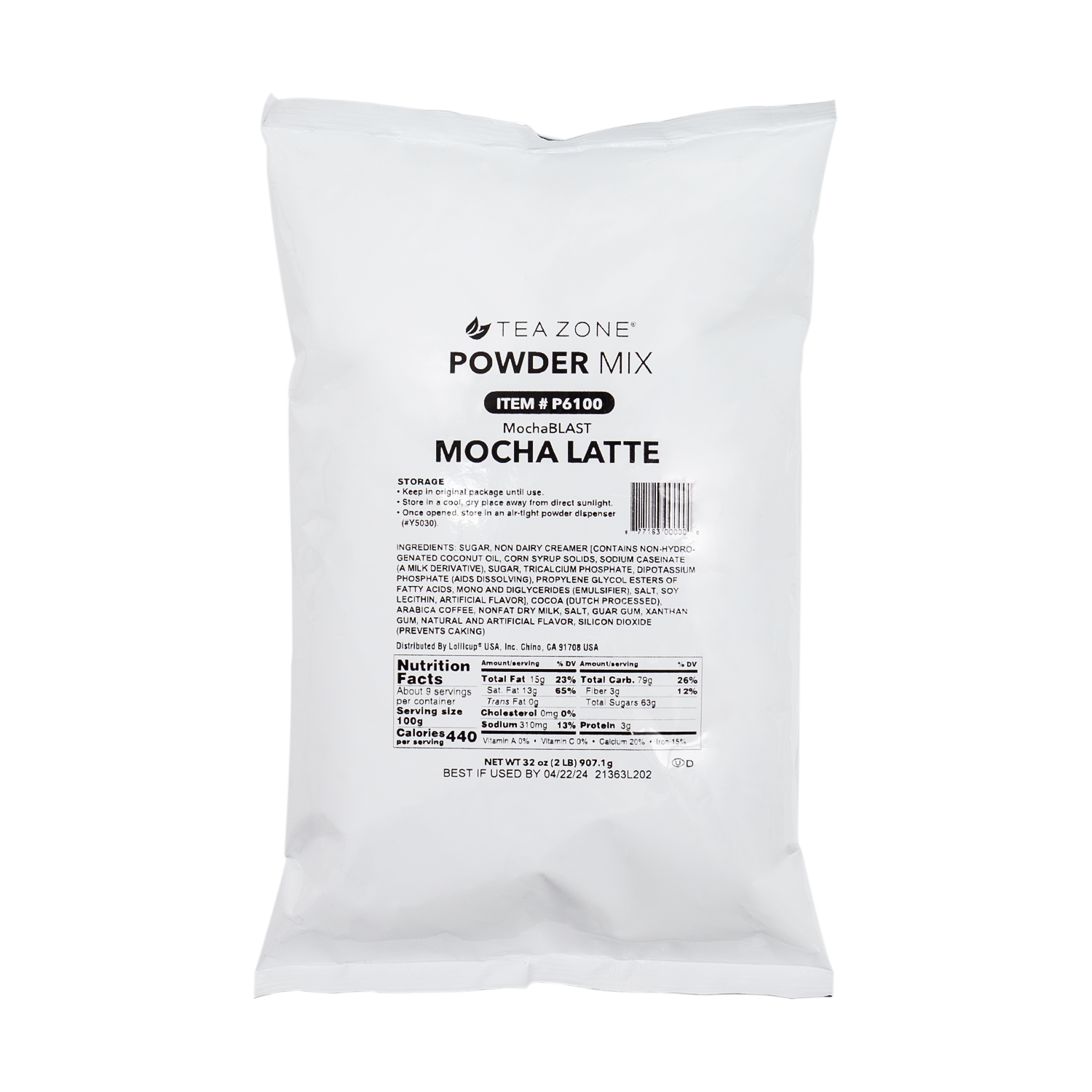 Tea Zone MochaBLAST Mocha Latte Powder- Bag (2 lbs)