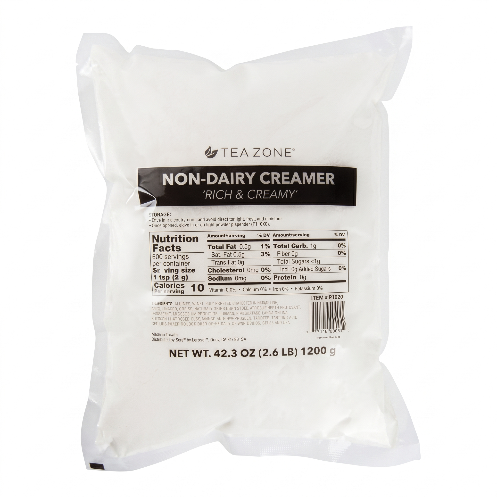 Tea Zone Non-Dairy Creamer Original Rich & Creamy — Bag (2.6lb)