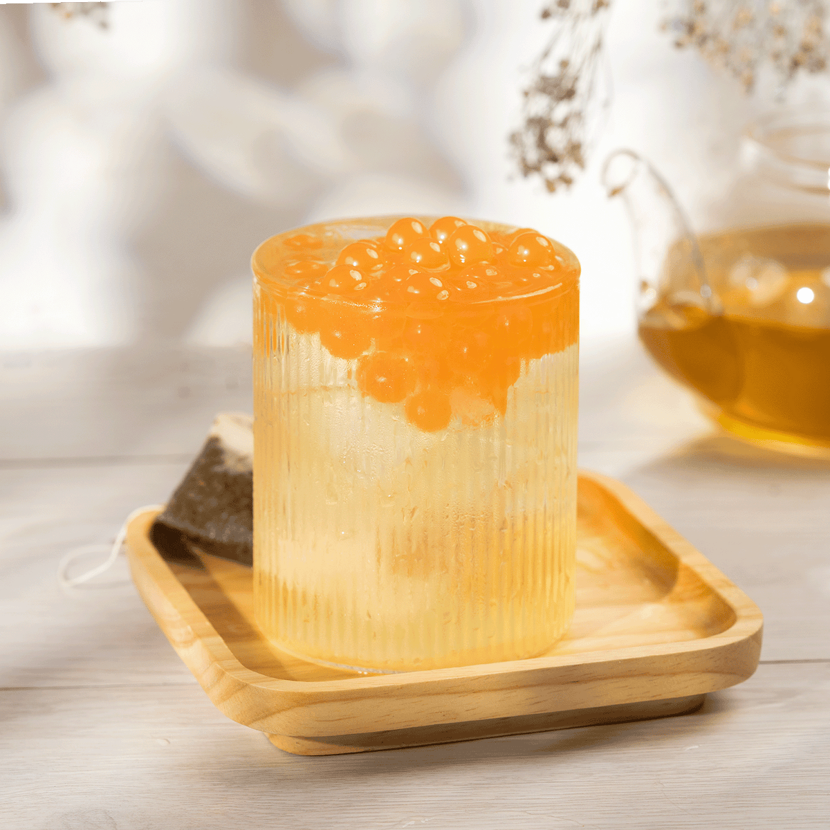 Tea Zone Peach POPPING PEARLS (2 lb each) — 12 Jars — product photo 4