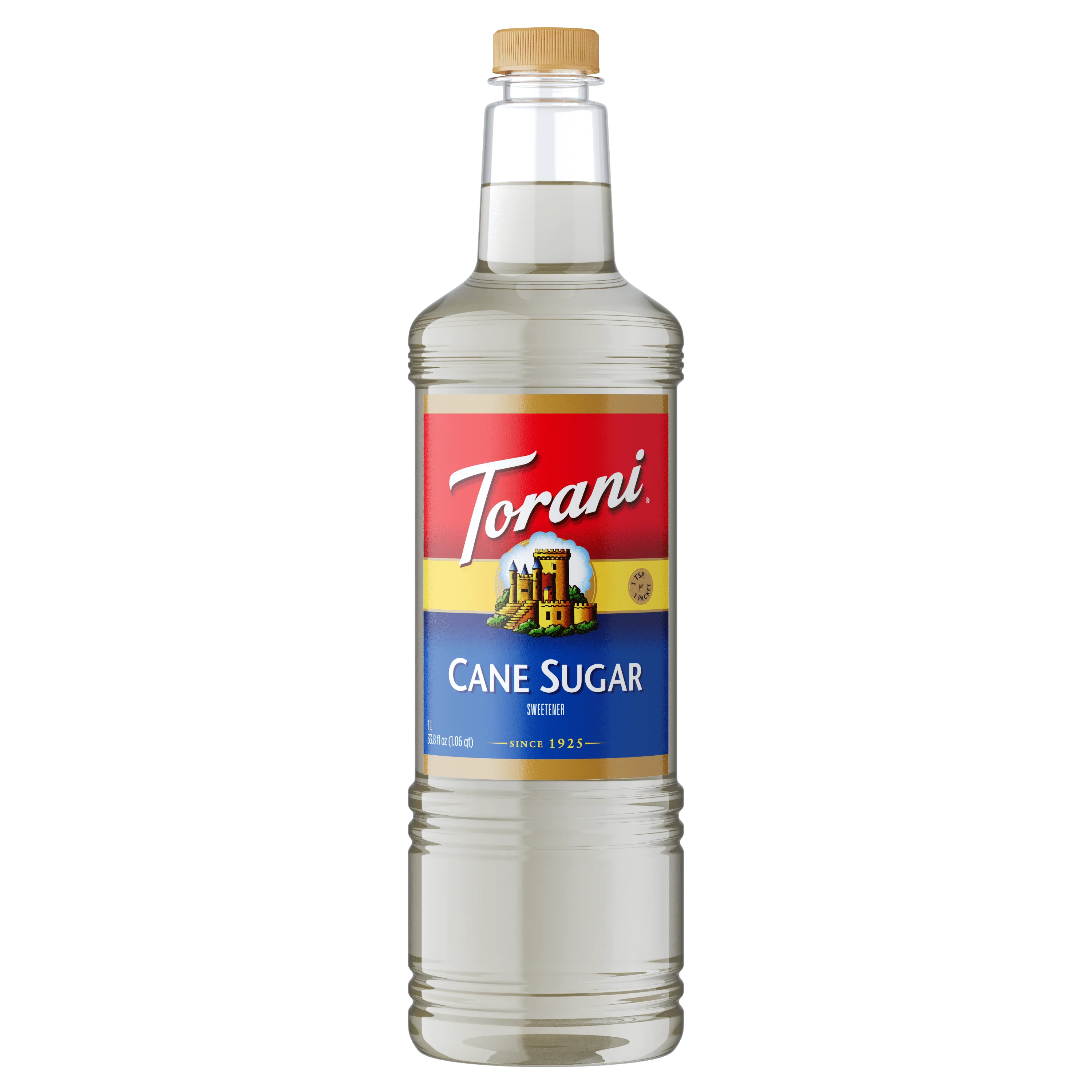 Torani Cane Sugar Sweetener Syrup — Bottle (1 L)