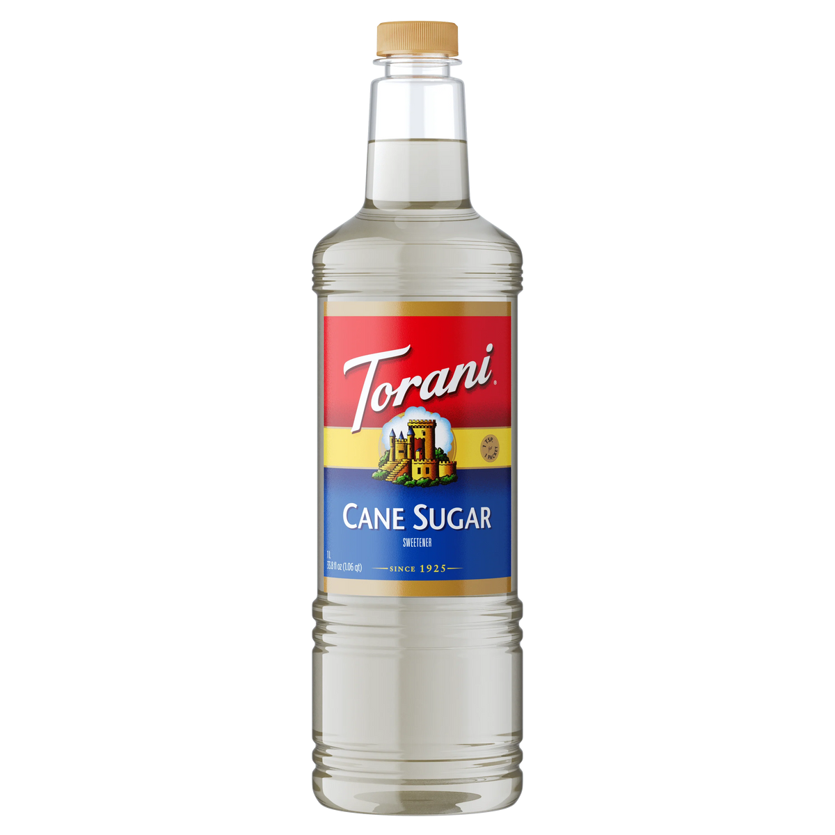 Torani Cane Sugar Sweetener Syrup — Bottle (1 L)