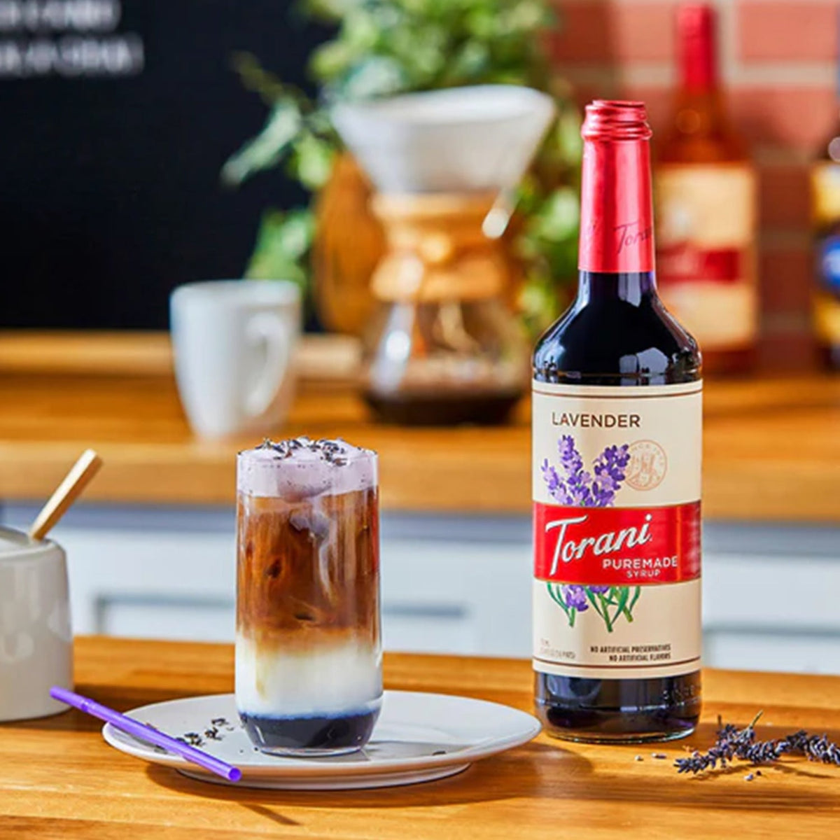 Torani Puremade Lavender Syrup — Bottle (750 mL) — product photo 2