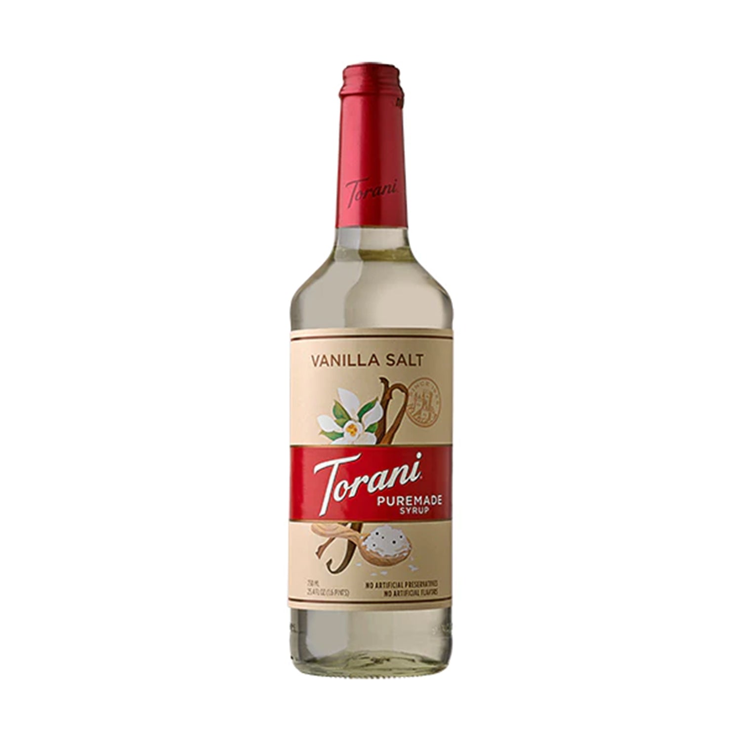 Torani Puremade Vanilla Salt Syrup — Bottle (750mL)