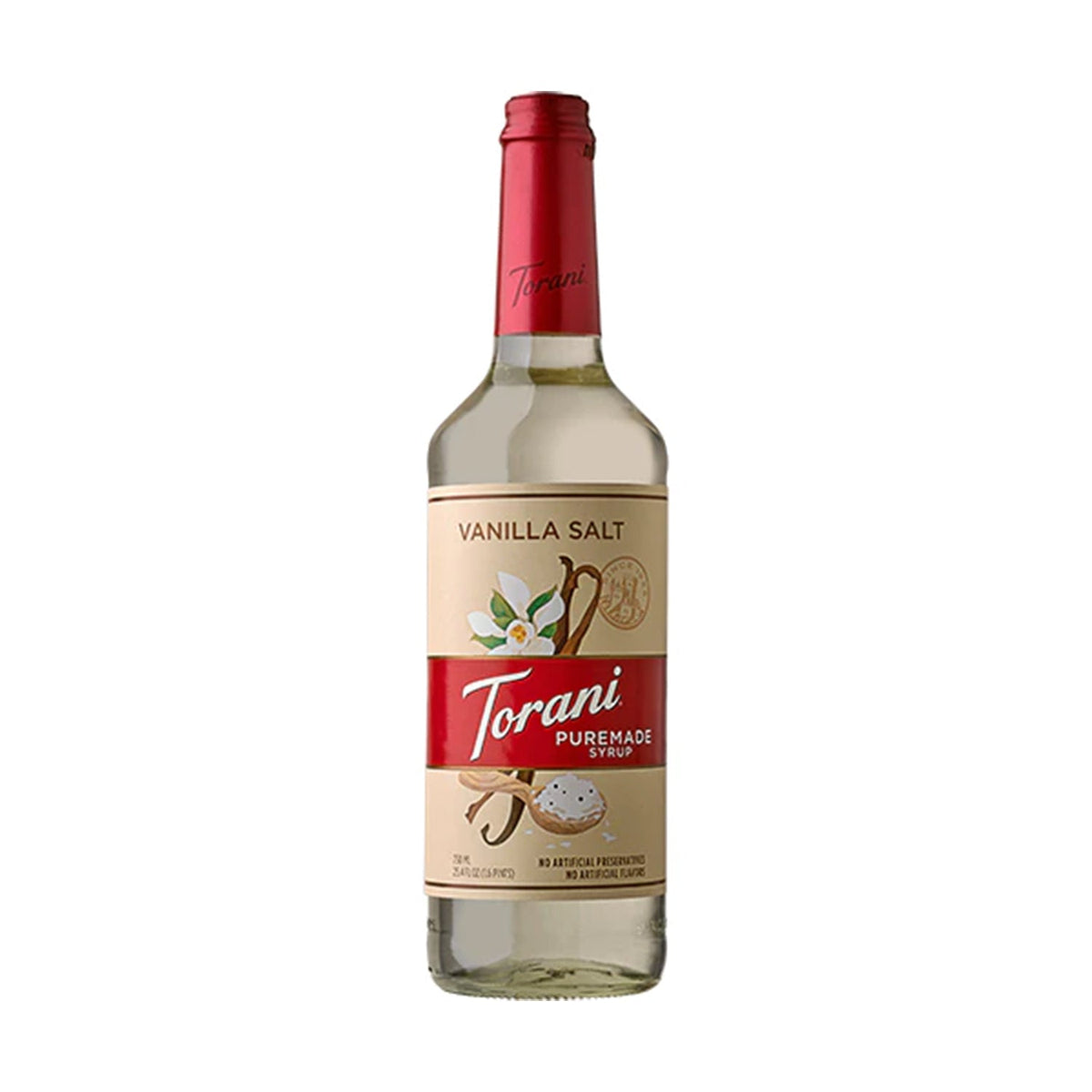 Torani Puremade Vanilla Salt Syrup — Bottle (750mL)