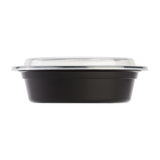 16oz Meal Prep Container - 16 oz Microwavable Round Food Containers & Lids - Black - 150 ct-To-Go Packaging-Karat-Restaurant Supply Drop