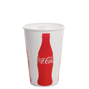 16oz Paper Cold Cups - Coca Cola (90mm) - 1,000 ct-Karat