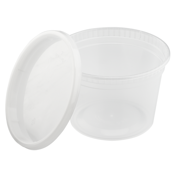 16oz Injection Molded Deli Containers with Lids - 240 ct-Karat