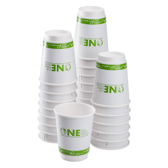 Compostable Insulated Coffee Cups - 16oz Eco-Friendly Insulated