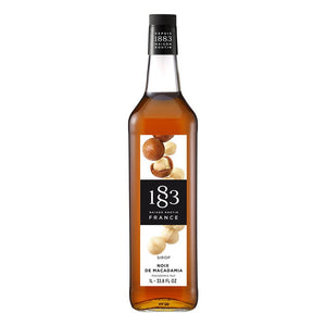 1883 Maison Routin Macadamia Nut Syrup - 1 Liter Bottle-Disposable Food and Beverage Packaging Solutions