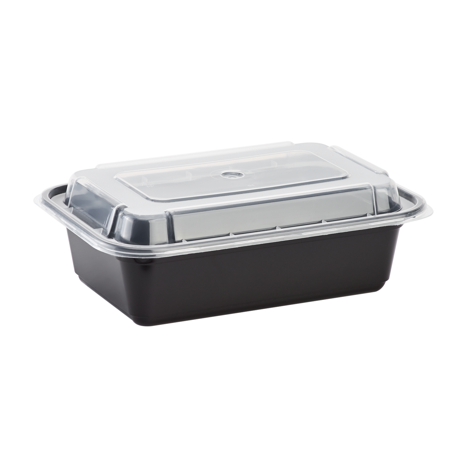 Freshware 24oz PP Plastic Rectangular Food Containers with Lids, 3-Com
