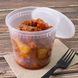 24oz Injection Molded Deli Containers with Lids - 24 oz Plastic Soup Containers - 240 ct-To-Go Packaging-Karat-Restaurant Supply Drop