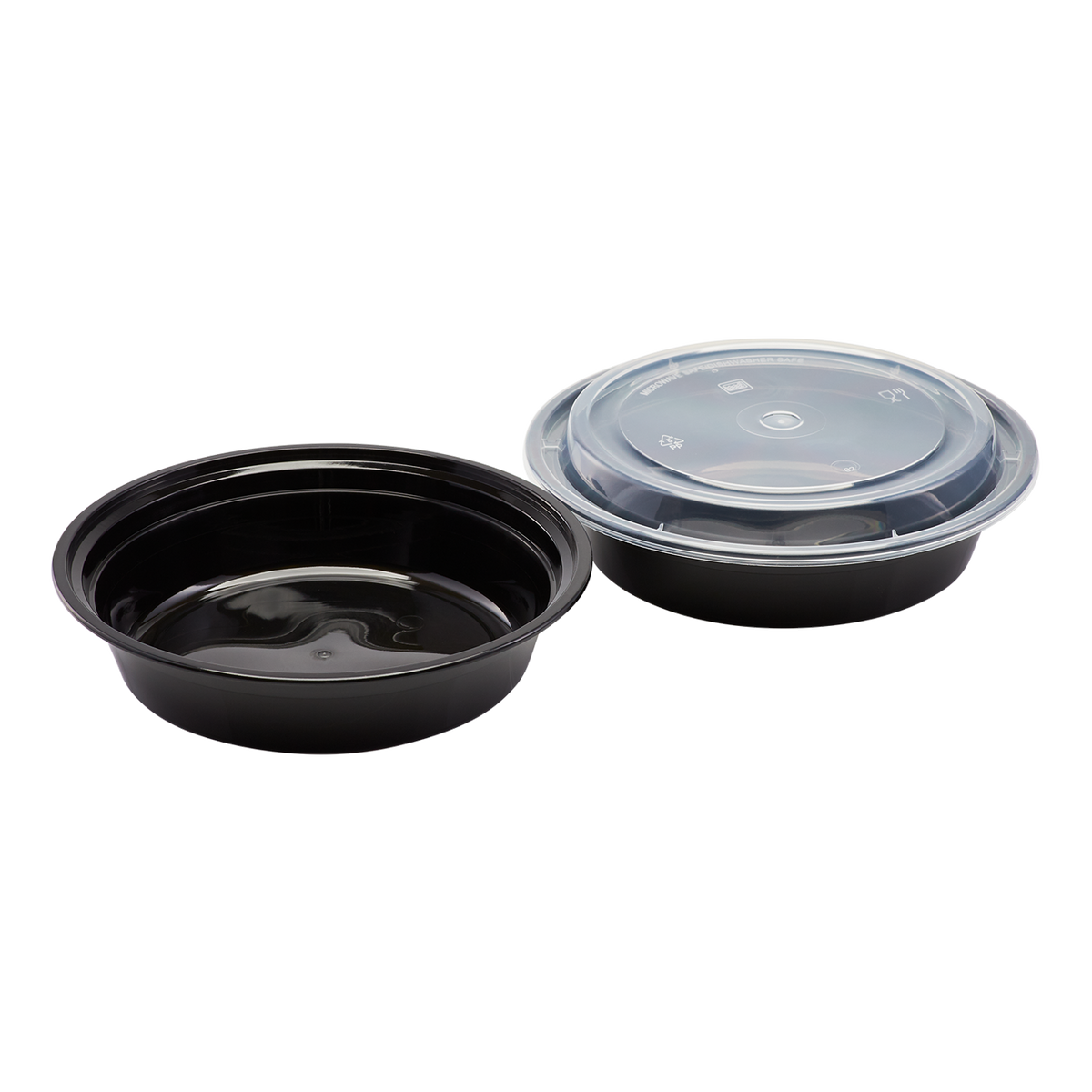 24oz Meal Prep Container - 24 oz Microwavable Round Food Containers & Lids - Black - 150 ct-To-Go Packaging-Karat-Restaurant Supply Drop
