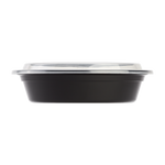 24oz Meal Prep Container - 24 oz Microwavable Round Food Containers & Lids - Black - 150 ct-To-Go Packaging-Karat-Restaurant Supply Drop