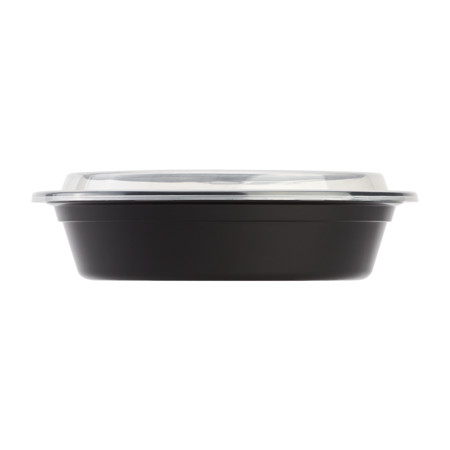 24 OZ ROUND MICROWAVEABLE CONTAINERS COMBO PACK BLACK 150CT — P